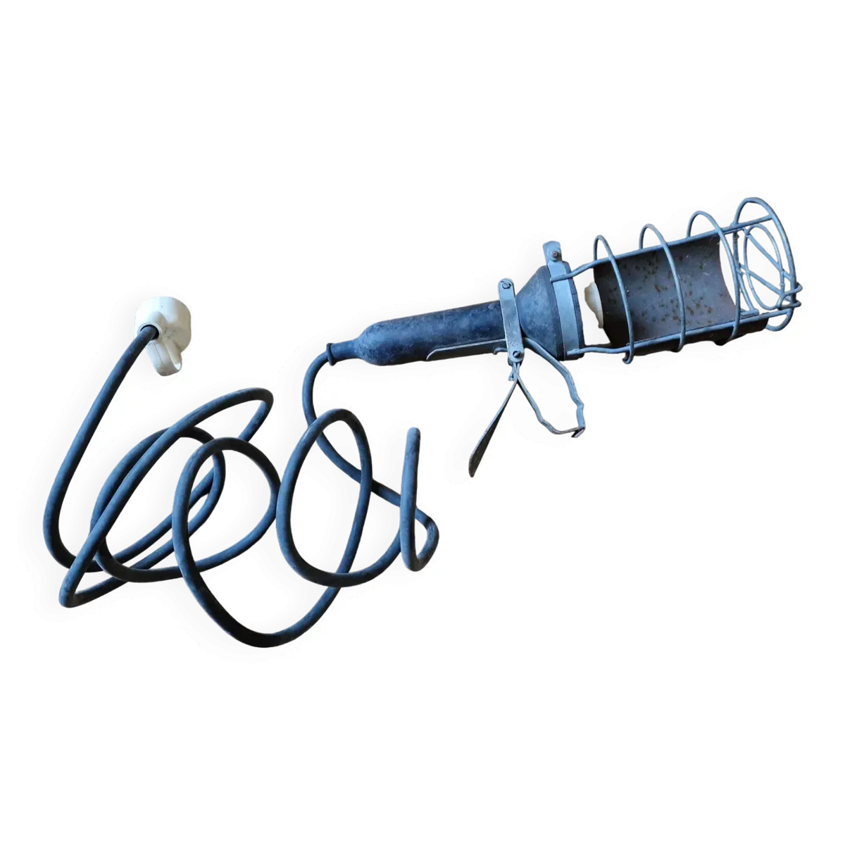 Lampe baladeuse d'atelier industriel, vintage années 1960