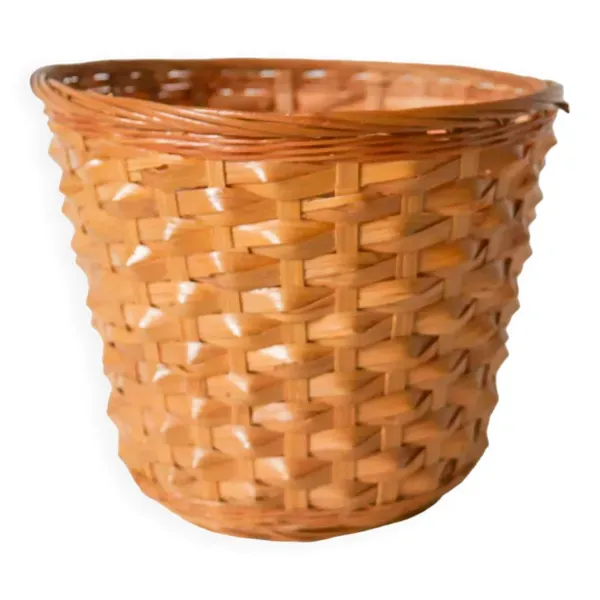 cache-pot en osier droit 19 X 15 cm