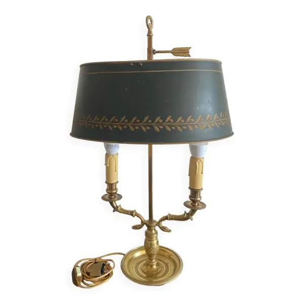 Lampe bouillotte 2 feux style empirique