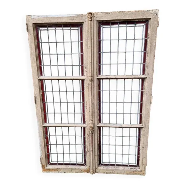 Paire de Fenêtre vitraux