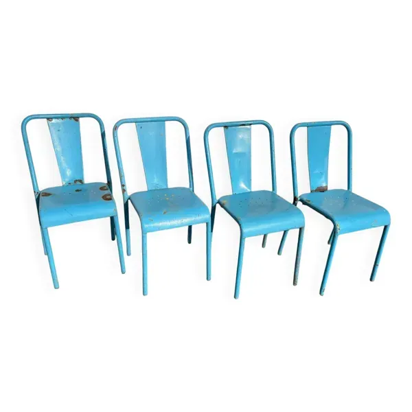 4 chaises tolix T37