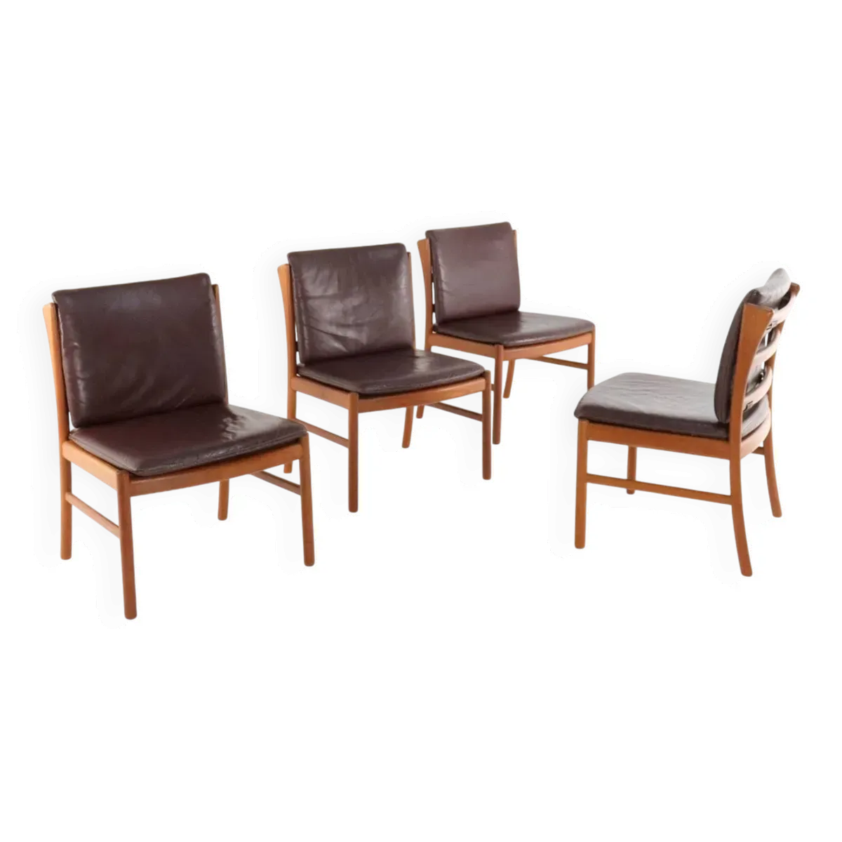 Ensemble de 4 chaises japonaise par Hita Kogei 'Nikko