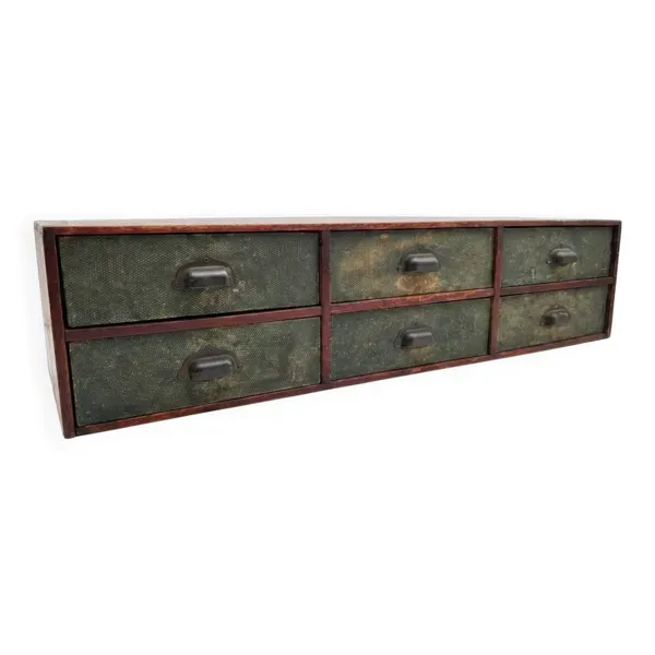 Meuble de métier à tiroirs ancien années 1920