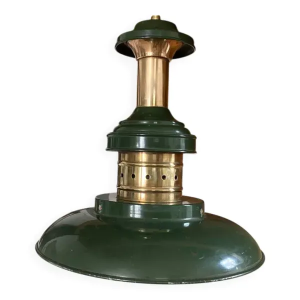 Suspension industrielle en métal et laiton