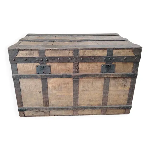 Malle de Voyage Ancienne - Serrurier Léopold Habert – 1920