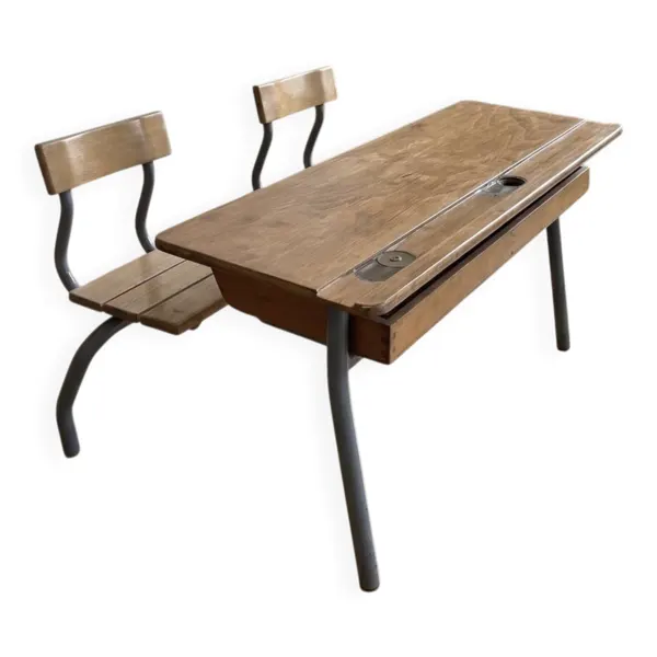 Bureau vintage double écolier