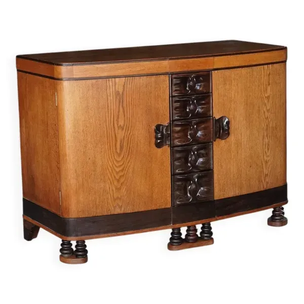 Cabinet de l'École d'Amsterdam par Willem Rädecker, Pays-Bas, années 1920