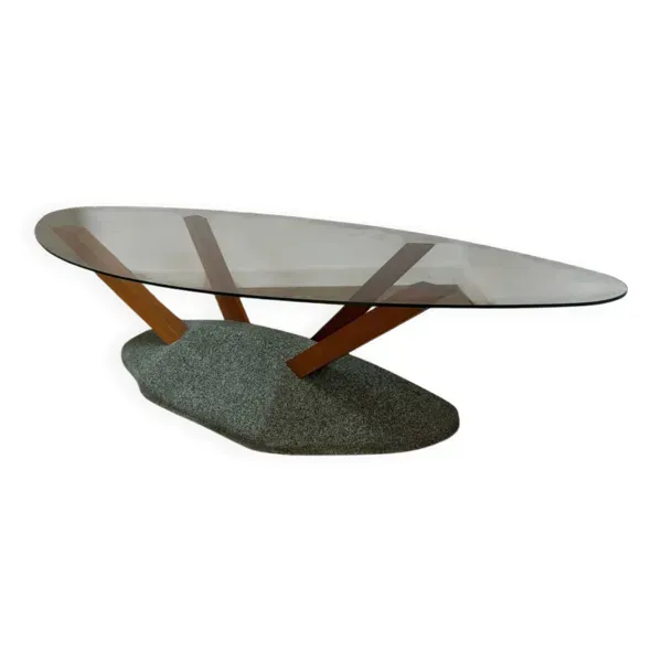 Table basse de Paolo Deganello modèle artifici de 1985