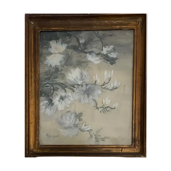 Tableau peinture ancienne henry léon jacquet