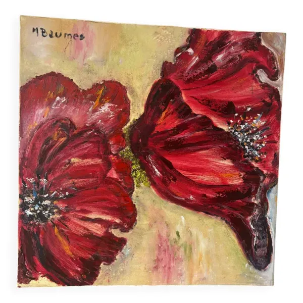 Coquelicots signé Baumes