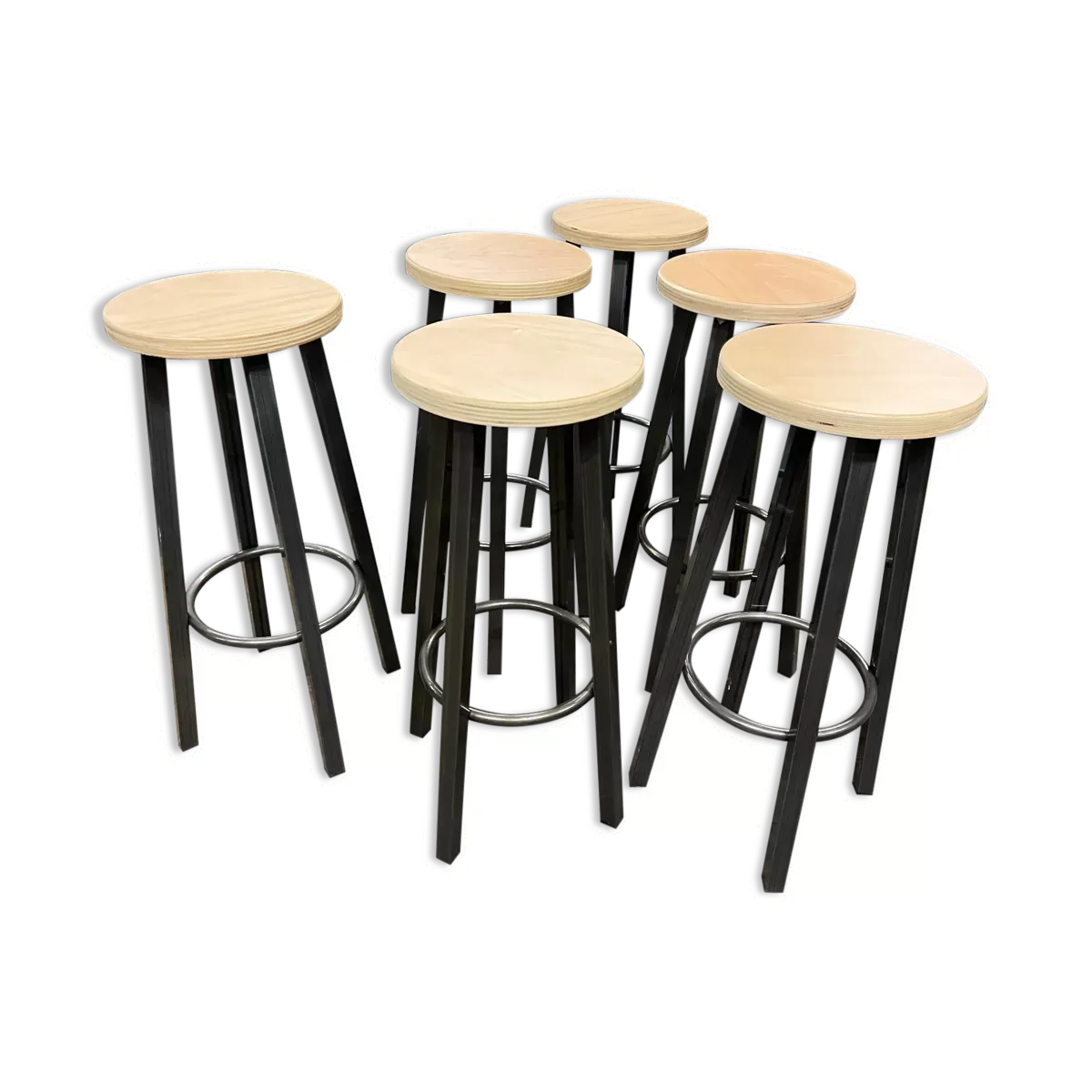 Suite de 6 tabourets