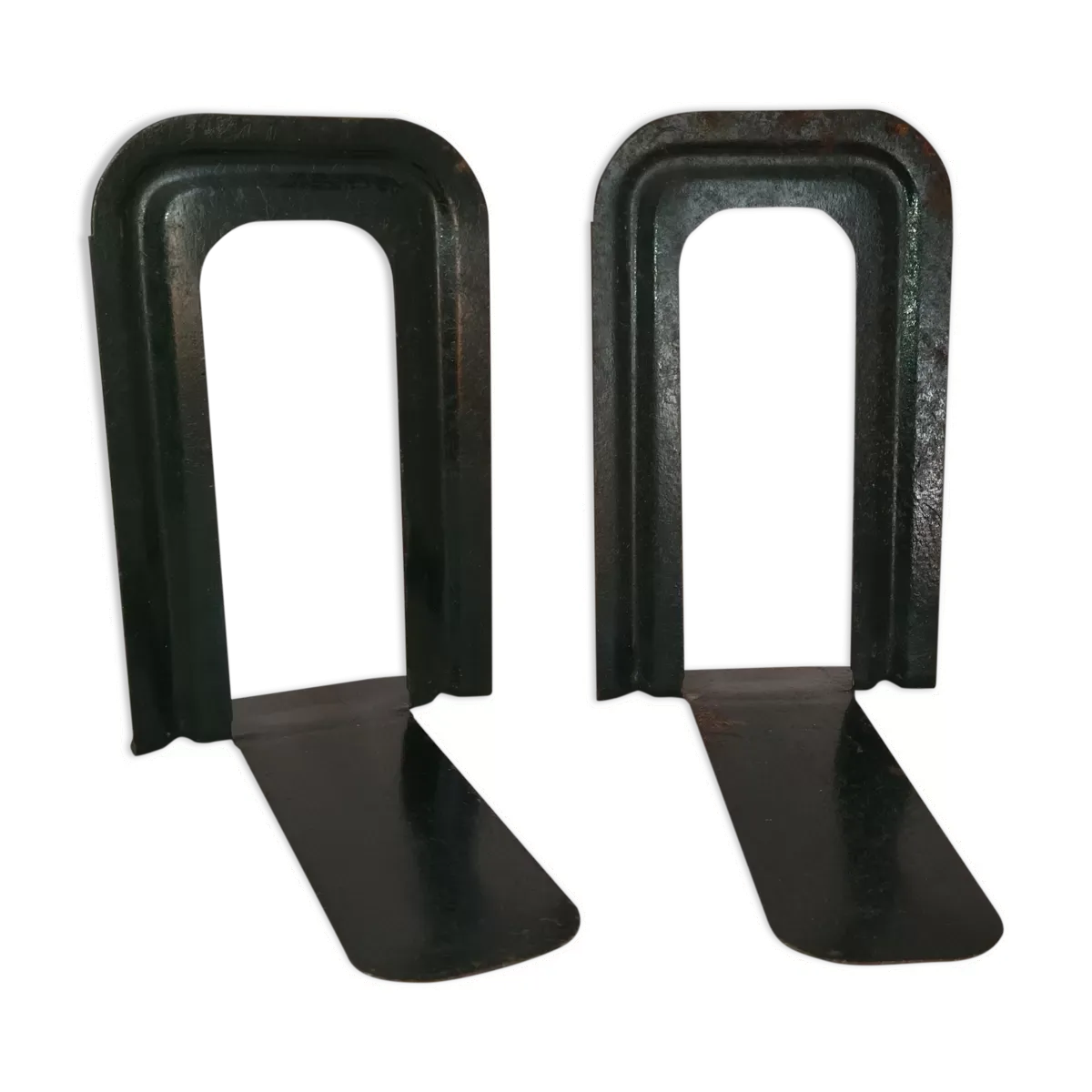 Paire de serre-livres tôle ravel gras Clamart