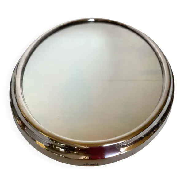 Surtout de table miroir centre de table métal argenté Sivar
