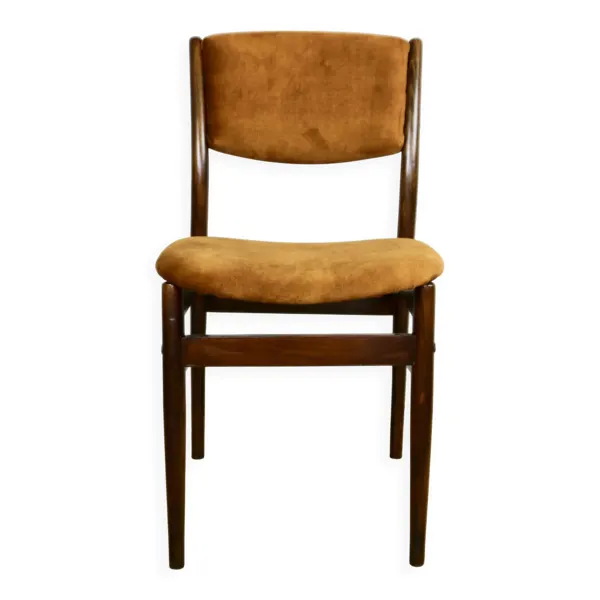 Chaise courbée design vintage loft - kaki marron