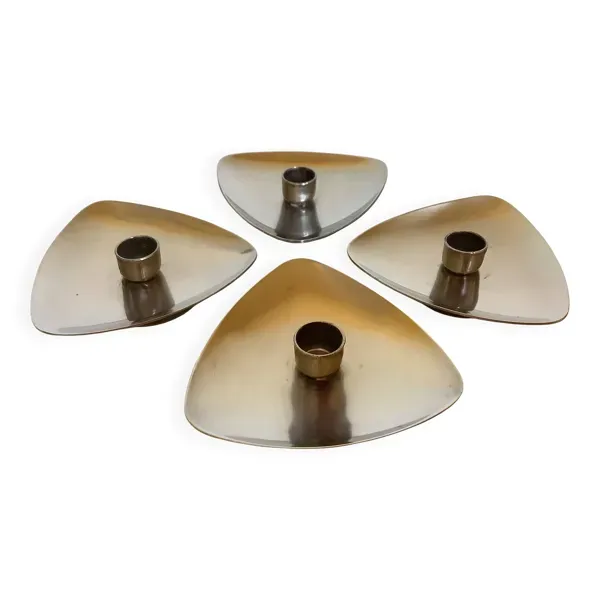 Quatre bougeoirs scandinave année 60