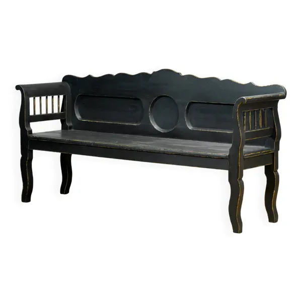 Banc en pin ancien, années 1900