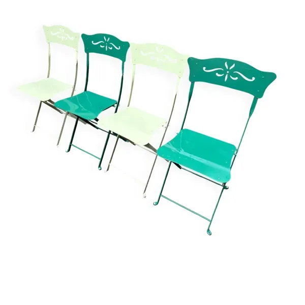 4 chaises pliantes Fermob extérieur
