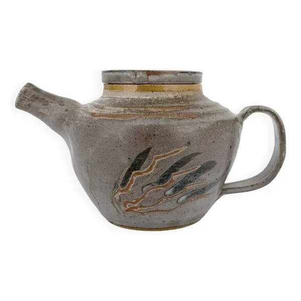 Théière danoise en grès émaillé – influences japonaises, années 60-70