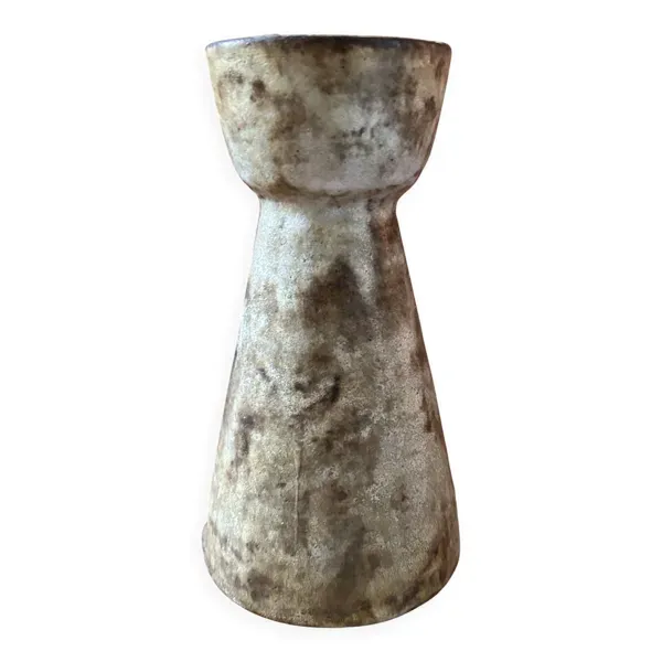 Bougeoir en céramique signé A. Kostanda – Vallauris, années 1950