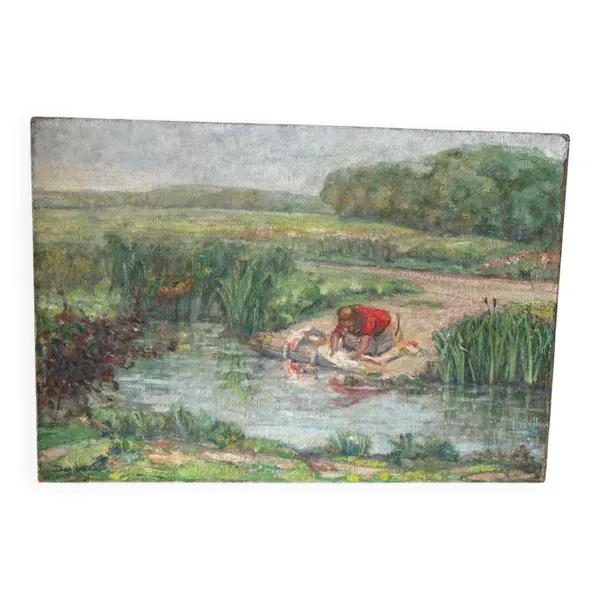 La lavandière signée