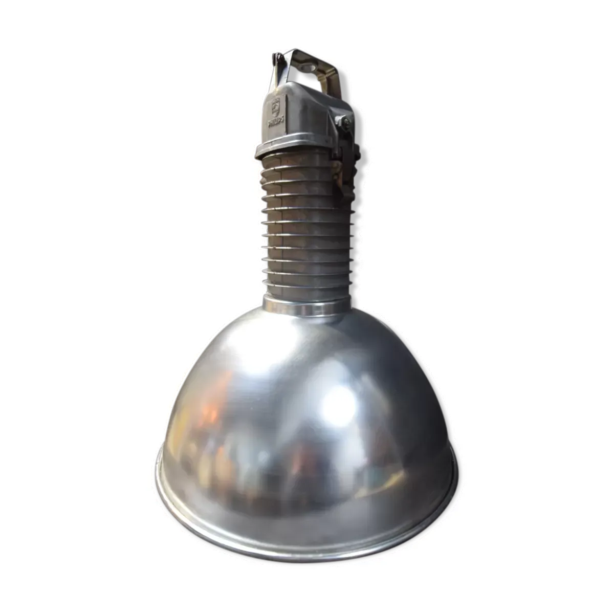 Lampe suspension industrielle Philips 1960′