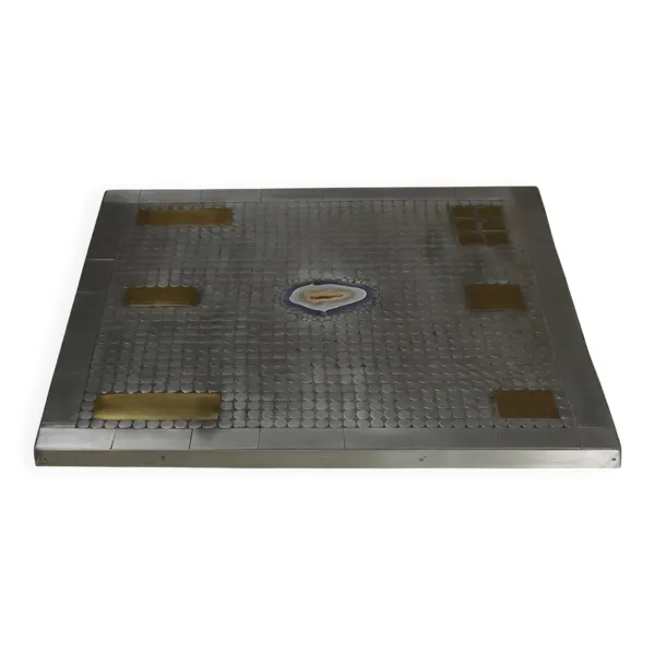 Table basse brutaliste par l'artiste belge Raf Verjans années 1980