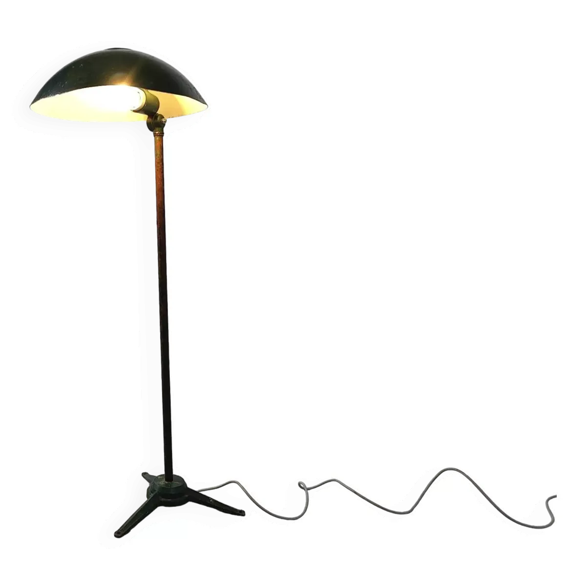 Lampadaire industriel en métal, années 1970