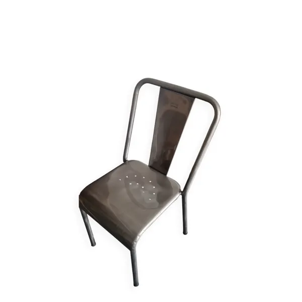 Authentique Chaise Tolix Neuve – Acier Brossé Verni