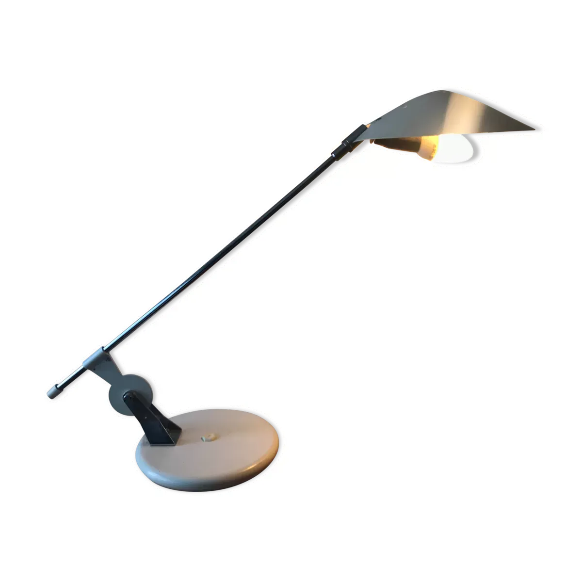 Lampe de bureau articulée métal blanche