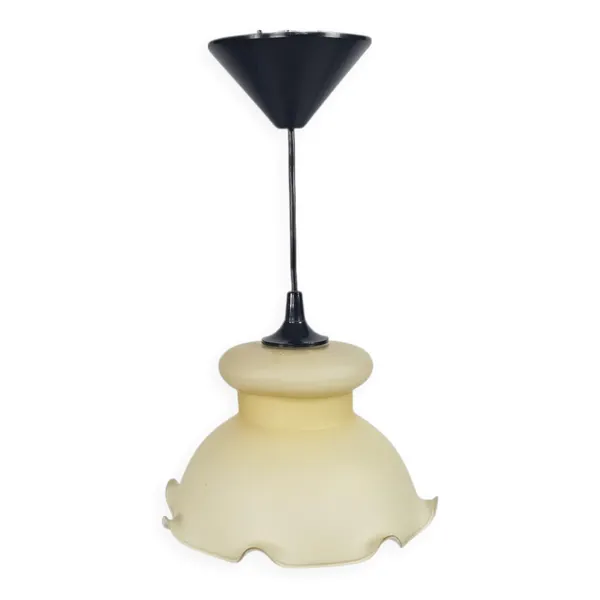 Style Art Déco - opaline - lampe à goblet - Italie - années 60