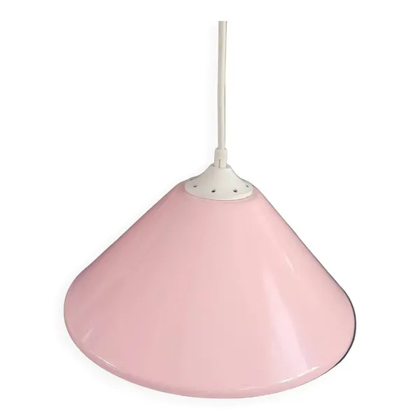 Suspension conique en métal rose