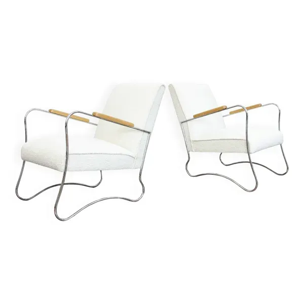 Chaises de style Bauhaus, années 1950, Pologne, ensemble de 2