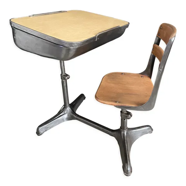 Pupitre d'écolier américain vintage