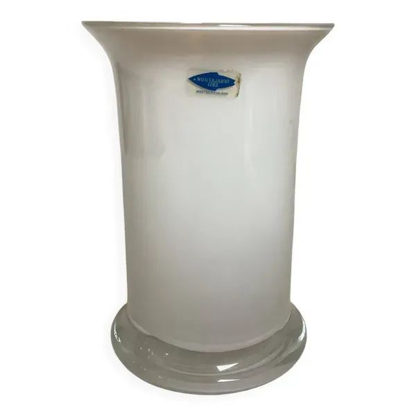 Vase scandinave en pâte de verre Fuuga par Heikki Orvola