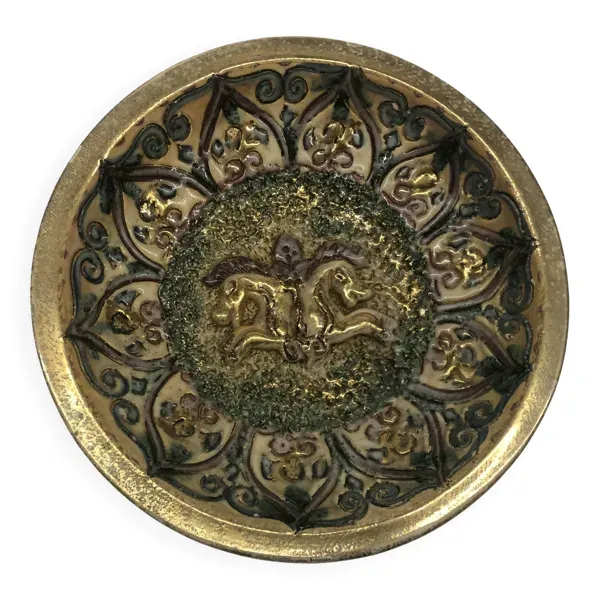 Plat en céramique de Nimy par Georges Destrebecq