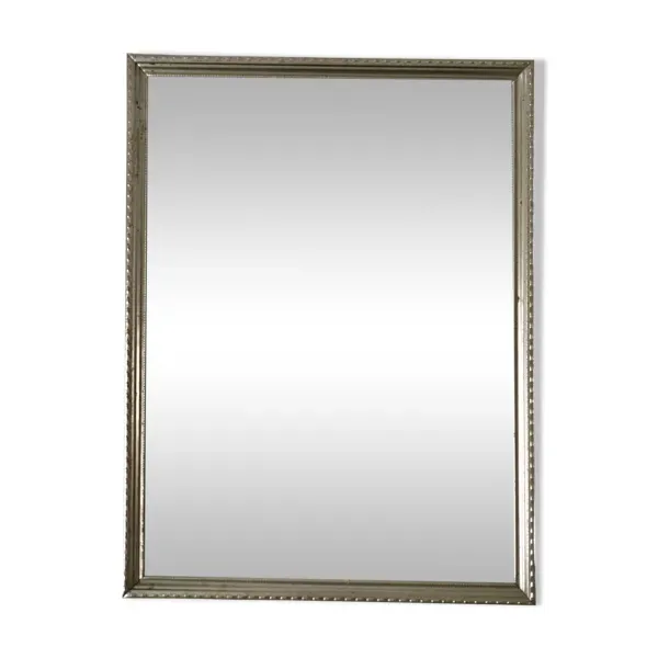 miroir en acier chromé années 40-50