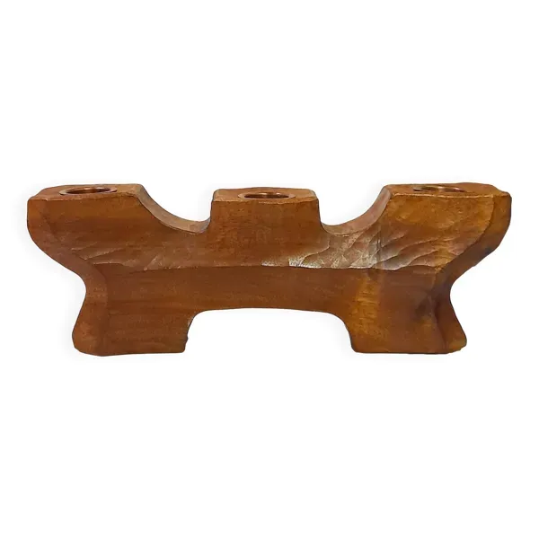 Bougeoir Anthroposophique réversible en citronnier, école de Dornach