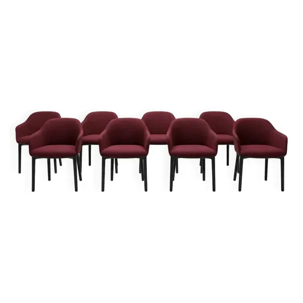 Lot de 8 chaises Vitra Softshell Bouroullec