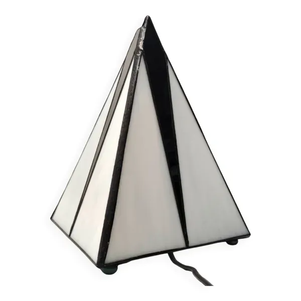 Lampe de table Targetti Sankey Pyramid vintage des années 1990