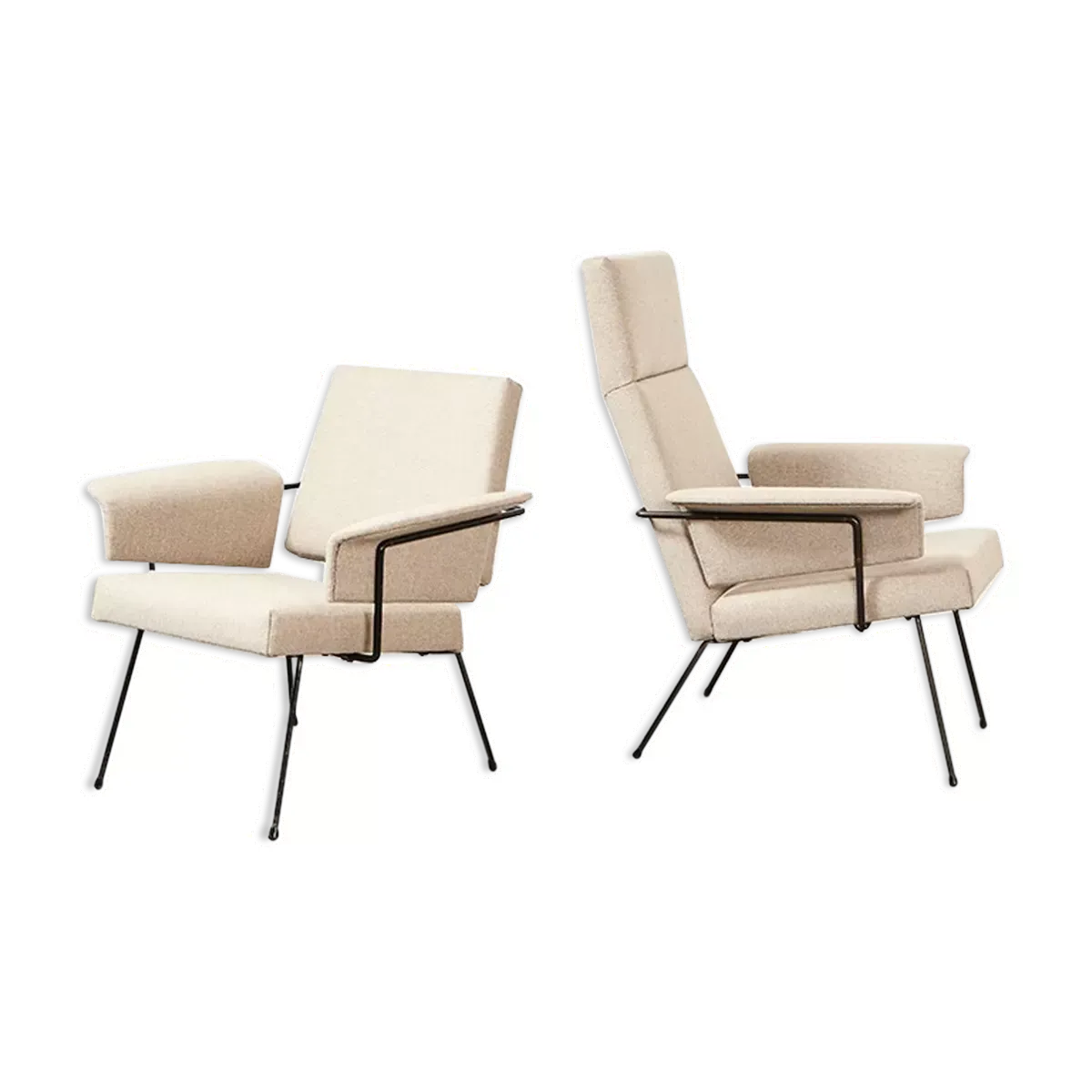 Paire de fauteuils par Rudolf Wolf pour Elsrijk années 1950