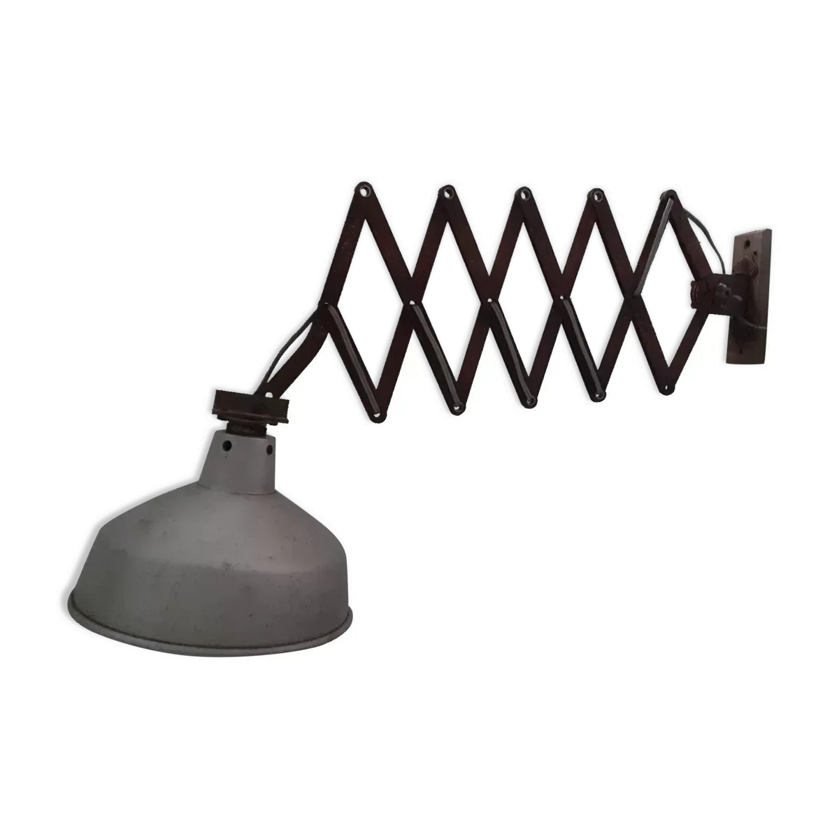 Lampe applique accordéon Mazda design industriel 50's