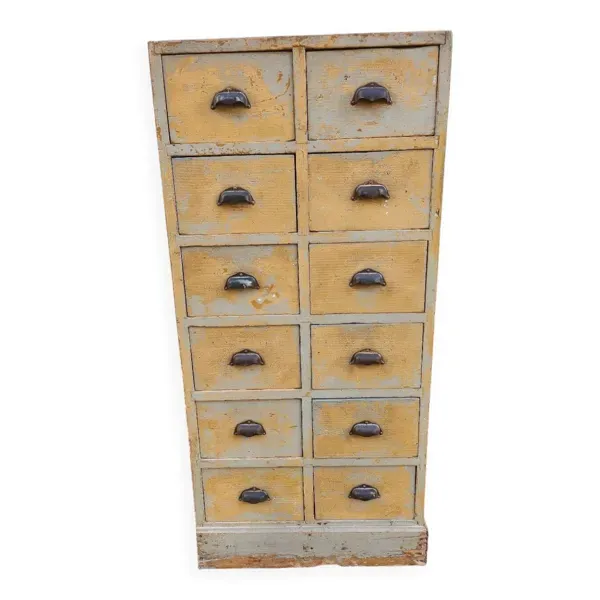 Meuble à tiroir meuble de métier ancien