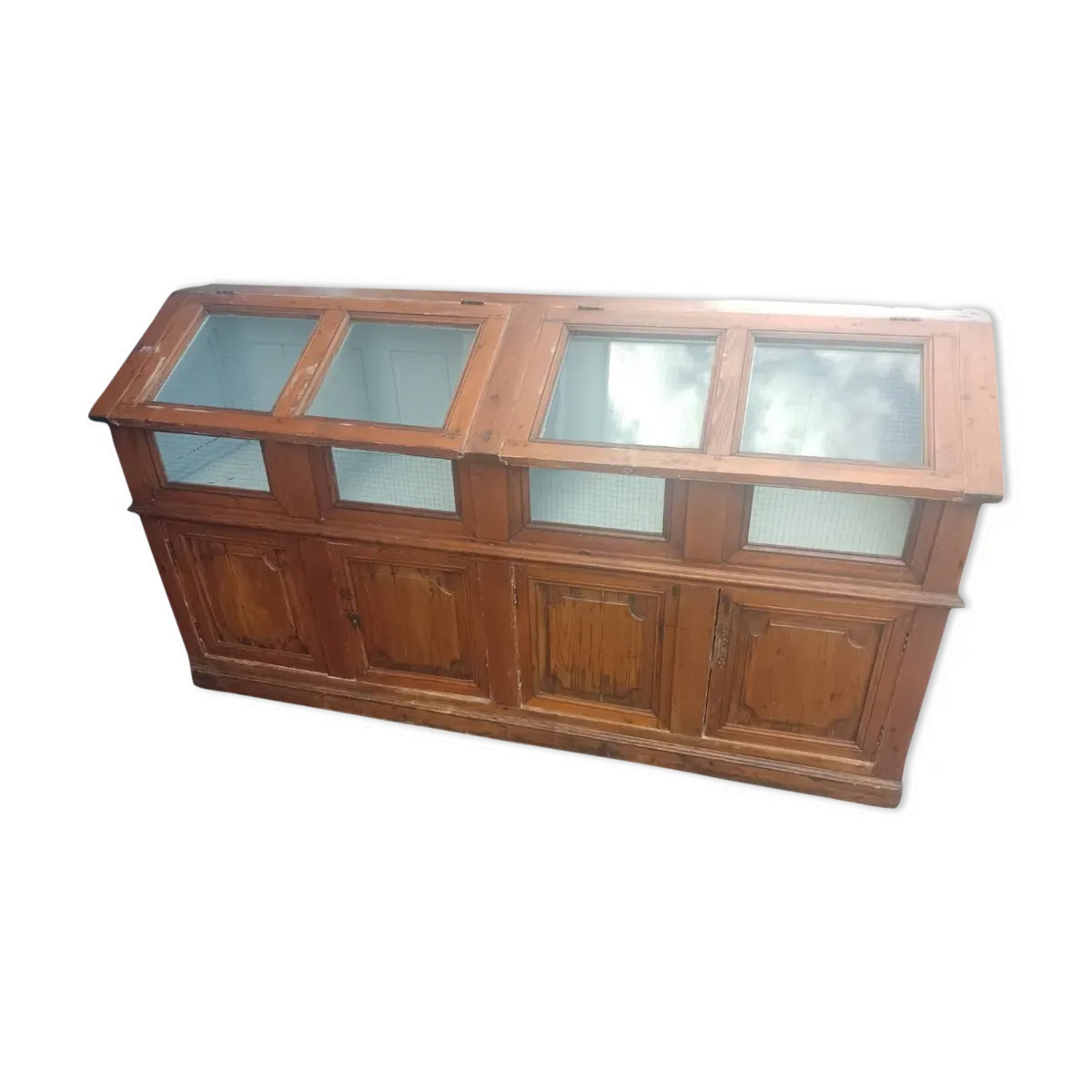 Vitrine de mercerie ou épicerie 19ème