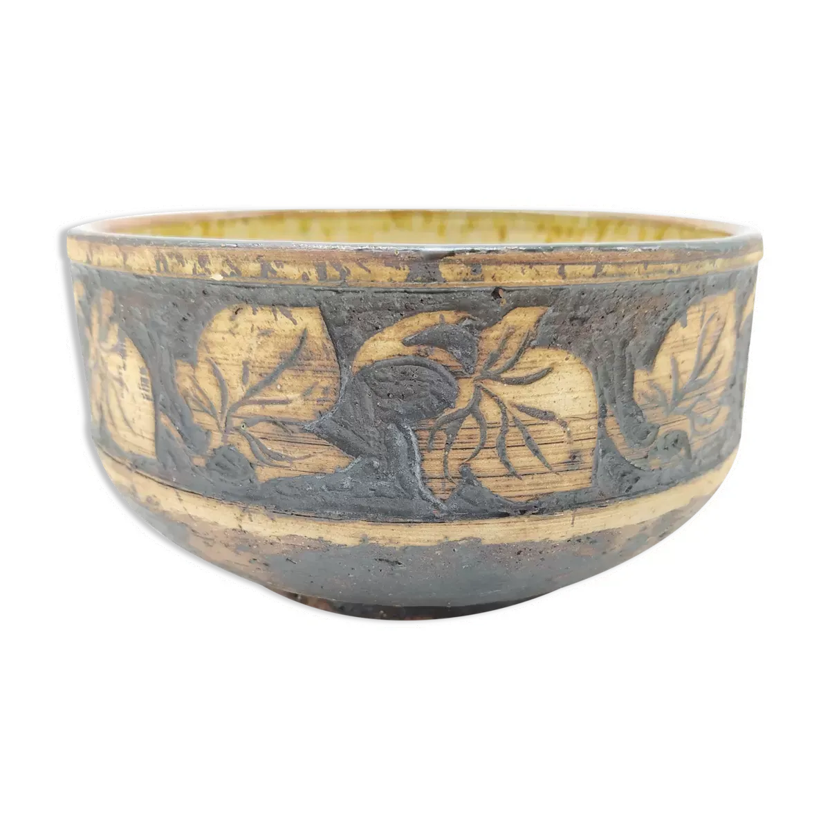 Coupe en grès suédois de la manufacture szilasi wisby keramik