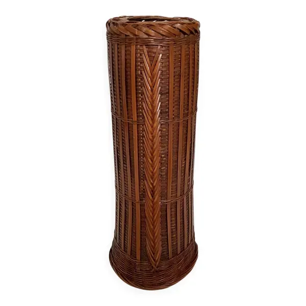 Vase tressé bambou pot brushpot