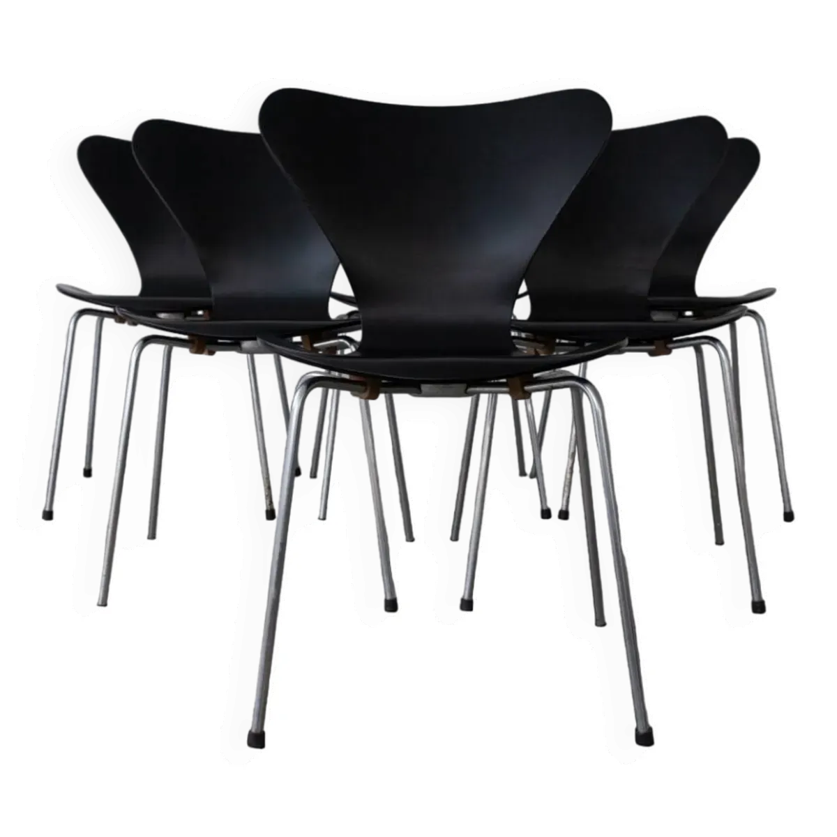 Ensemble de Chaises Serie 7 par Arne Jacobsen pour Fritz Hansen