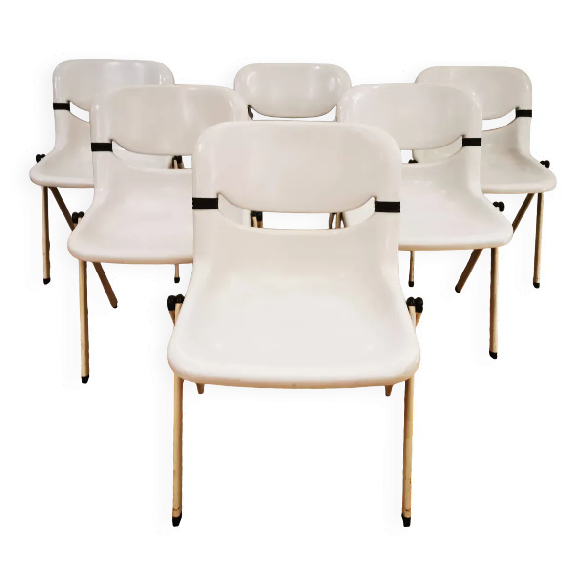 Suite de 6 chaises DORSAL par E. Ambas & G. Pirelli