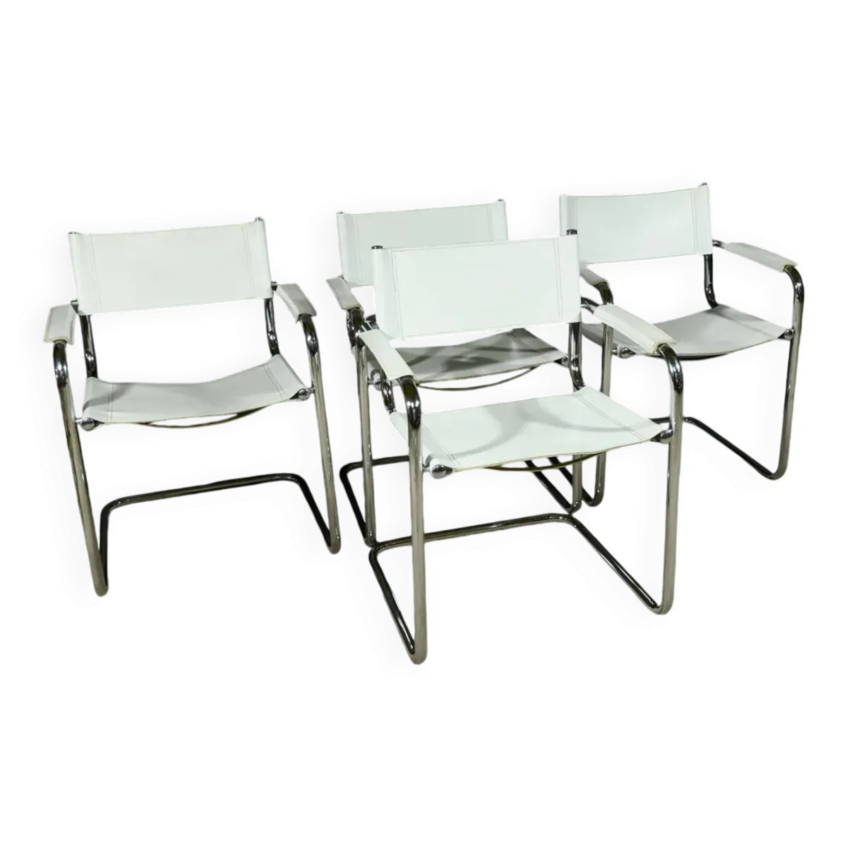 Fauteuils S33 en Cuir, attribués à M.Stam pour Fasem, Italie – 1970