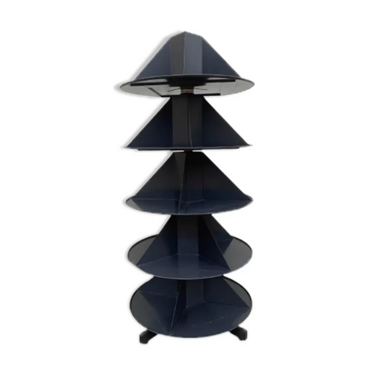 Colonne à classeurs rotative métallique 1970/1980