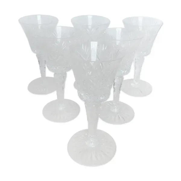 Ensemble de 6 verres à eau Saint Louis